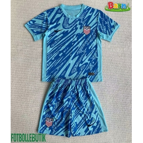 Förenta Staterna Målvakt Hemmaställ Barn Copa America 2024 Kortärmad (+ Korta byxor)